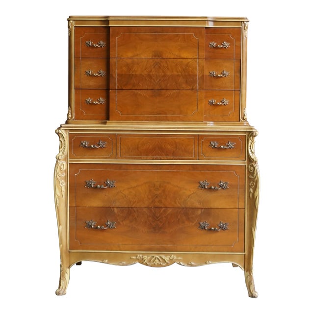 French Provincial Highboy Dresser For Sale