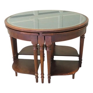 Circular Nest of Library Tables, 1950, Set of 5 For Sale