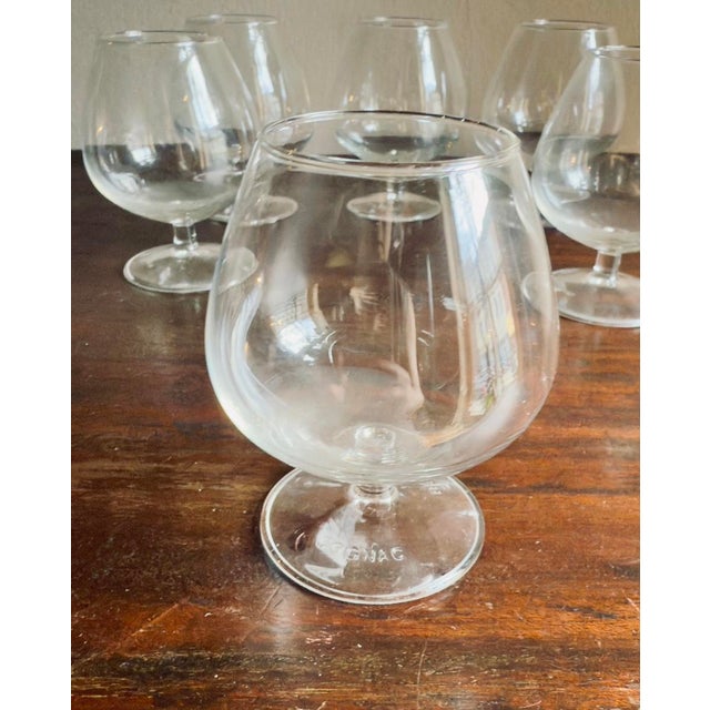 Mid-Century Modern 1970s A Set of Six Rémy Martin Cognac Glasses For Sale - Image 3 of 5