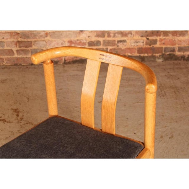 Gray Mid-Century Danish Oak Dining Chairs by Hans J. Frydendal for Boltinge, 1970s, Set of 4 For Sale - Image 8 of 13