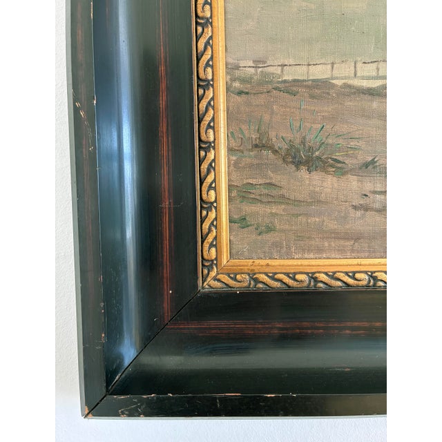 Vintage Original Seascape Oil Painting, Signed Beachside Art For Sale - Image 9 of 14
