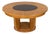 Art Deco Round Dining Table in Bird’s-Eye Maple and Ebonized Glass, 1930s For Sale
