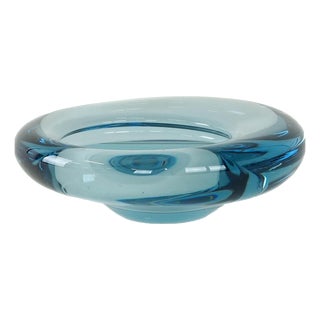 Danish Glass Plate by Per Lütken for Holmegaard, 1960s For Sale