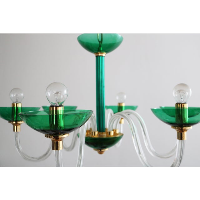 1990s Murano Glass Chandelier, 1992 For Sale - Image 5 of 10