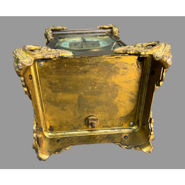 Antique Victorian Ansonia Crystal Regulator Clock With Urn Finial For Sale - Image 6 of 11