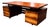 Mid Century Modern Desk With Eight Drawers in Rosewood, Ava, 1960s For Sale