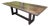 Altura Furniture Architectural Modern Espresso Wood Dining Table With Metal Inlay For Sale