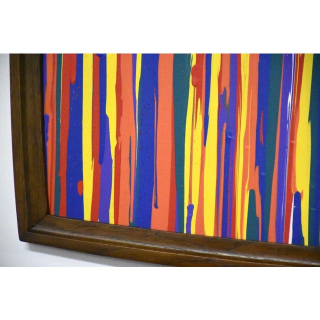 Experience the mesmerizing allure of Chae Flux's slow drip and run acrylic on board painting. Witness the graceful dance...