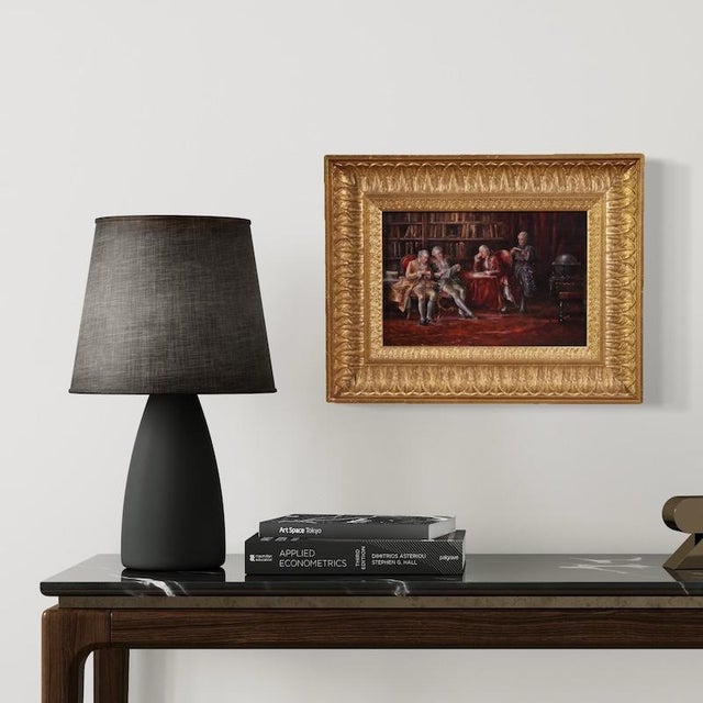 Italian Artist, Interior Scene, 1941, Oil on Panel, Framed For Sale - Image 4 of 17