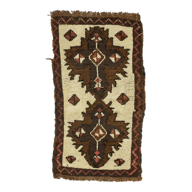 Vintage Mid Century Hand-Knotted Rug For Sale