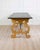 Brown 19th Century Large Italian Lacquered Lyre Table in Siena Yellow and Dark Brown For Sale - Image 8 of 8