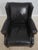 Age: Approx: 20 Years Old Details: Down Seat Cushion High Quality Construction Top Grade Black Leather Un-Marked As To...