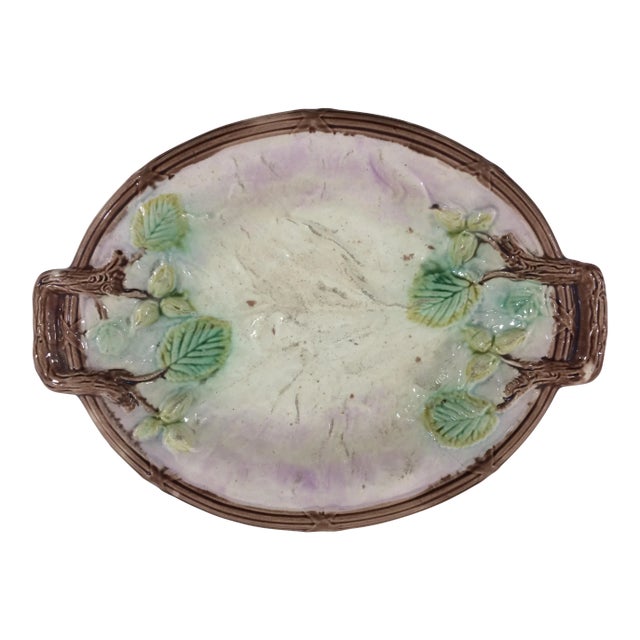 Small Oval French Faience Dish For Sale