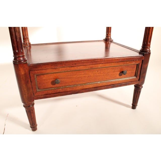 Louis XVI Style Mahogany Etagere For Sale - Image 9 of 13
