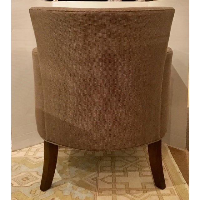 Modern Kravet Transitional Chocolate Brown Tarragona Lounge Chair For Sale - Image 3 of 7