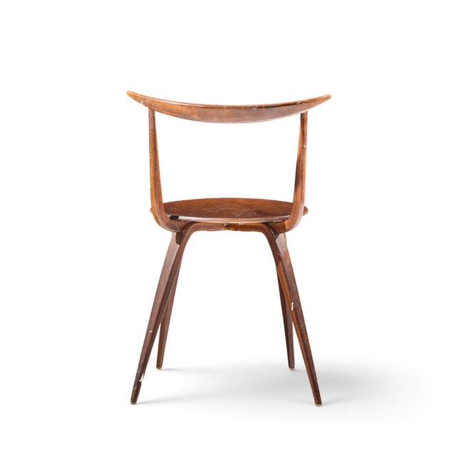 Brown George Nelson for Herman Miller Model 5890 Mid Century Pretzel Dining Chairs - Set of 6 For Sale - Image 8 of 17