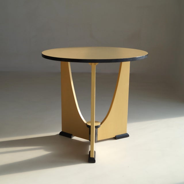 Wood Dutch Art Deco Side Table, 1920s For Sale - Image 7 of 17