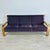 Dimensions: H 31” x W 78.3” x SD 21” x SH 16”. Vintage bentwood three-seater sofa designed by Walter Knoll, upholstered in...