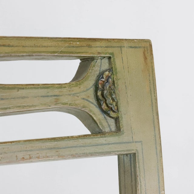 Celadon Vintage English Dining Chair For Sale - Image 8 of 12