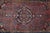 Red Vintage Hand Woven Geometric Floral Medallion Red & Blue Area Rug Mat 4 X 6' For Sale - Image 8 of 13