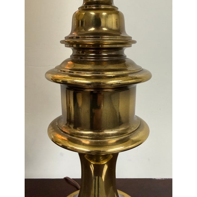 Brass Vintage Brass Table Lamps, Pair For Sale - Image 8 of 12