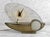 Mid-Century Atomic Gold & Lucite Mantle Sailboat Clock For Sale - Image 4 of 9
