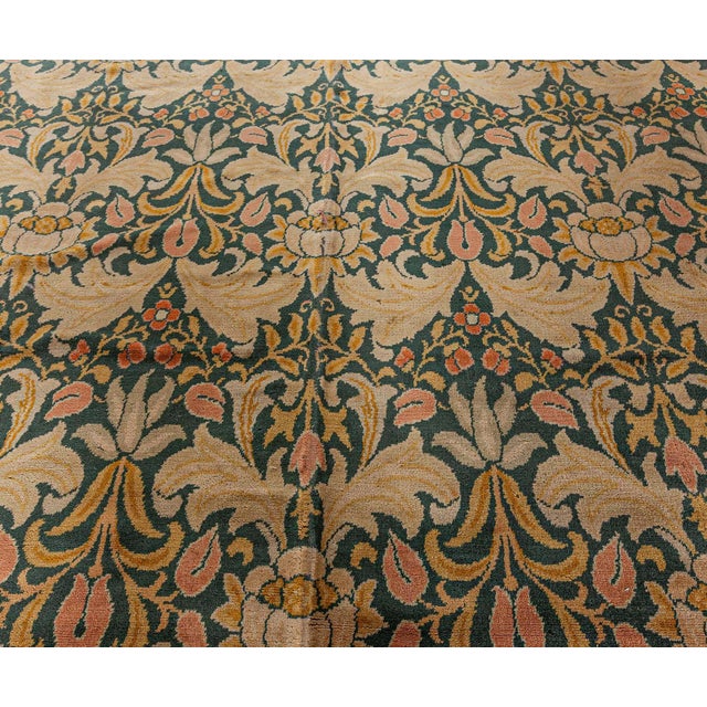 Early 20th Century Doris Leslie Blau Vintage 1930s William Morris Botanic Rug For Sale - Image 5 of 8