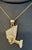 Contemporary Vintage 1 Ct Diamond Face Pendant with hat 14 Karat Yellow Gold + Chain For Sale - Image 3 of 18