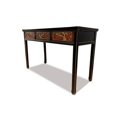 Wood 1980s FuJin Writing Desk For Sale - Image 7 of 9