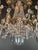 Metal 1950s Empire Brass Chandelier Crystal Lustre Ceiling Light For Sale - Image 7 of 12