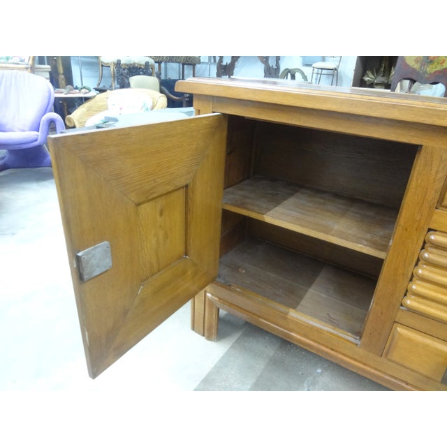 1950s French Brutalist Sideboard Signed Charles Dudouyt For Sale In Houston - Image 6 of 12