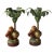 Vintage Palm Beach Style Petite Choses Monkey Palm Tree Candle Holders - A Pair For Sale