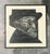 Vintage Black and White Framed Woodcut of Sigmund Freud For Sale - Image 10 of 12