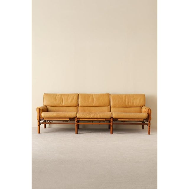 Kontiki Sofa attributed to Arne Norell, Sweden, 1970s For Sale - Image 3 of 11