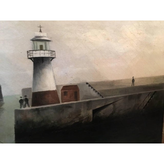 F. Wood Painting, Signed and Dated 1907 For Sale - Image 4 of 11