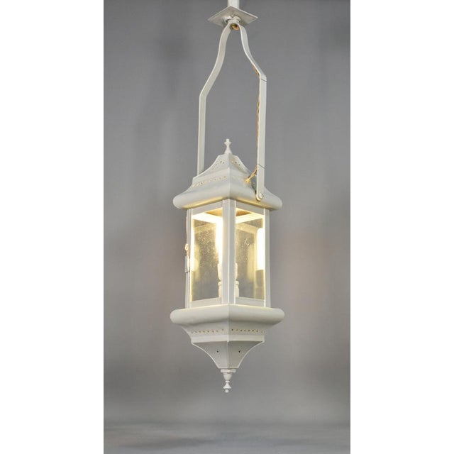 French Toleware Hall Lantern, 1920s For Sale - Image 9 of 16