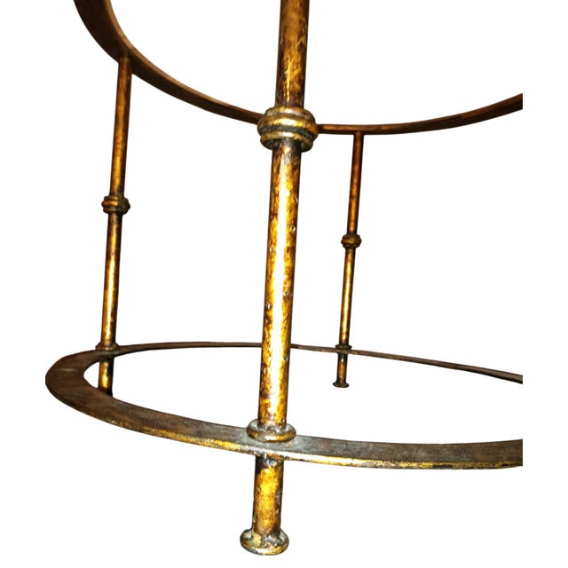 Metal Etruscan Elegance: A Pair of Imported (Spain)Diego Giacometti Style Side Tables For Sale - Image 7 of 11