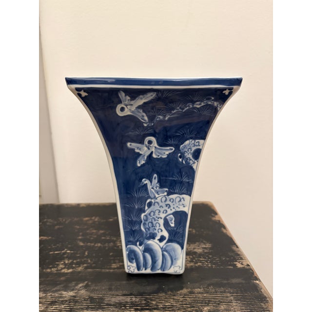 Asian Antique Late 20th Century Asian Ceramic Planter For Sale - Image 3 of 6