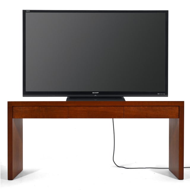 Conde House Console Table with Drawers & Glass Top For Sale - Image 12 of 12