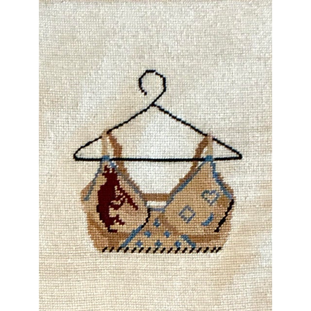 Vintage Original Needlepoint Swimsuit - Set of 2 For Sale - Image 10 of 12