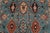 2000 - 2009 Heriz Rug 5’10” X 8’11” Blue Wool Vintage Tribal Hand-Knotted Oriental Carpet For Sale - Image 5 of 13