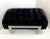 1970s Italian Vintage Black Faux Fur Steel Bed Stool Bench For Sale In New York - Image 6 of 13