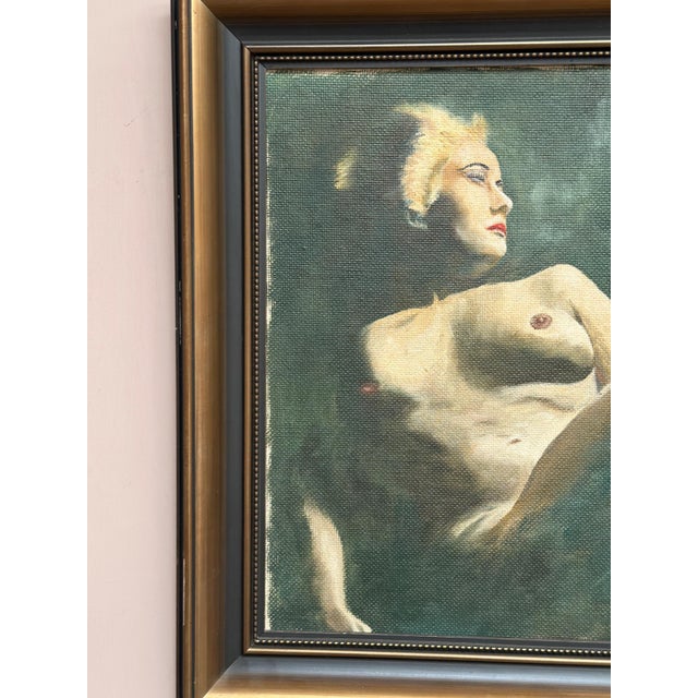 Erix, Nude Female Study, Oil Painting on Panel, Framed For Sale - Image 7 of 18