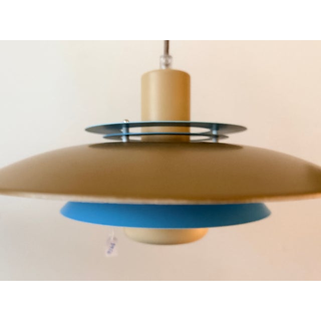 Mid-Century Modern Vintage Bi-Colours Pendant Lamp, Denmark, 1980 For Sale - Image 3 of 16