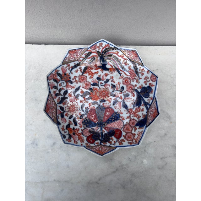 Imari Porcelain 19th Century Set of 6 Japanese Imari Plates For Sale - Image 4 of 6