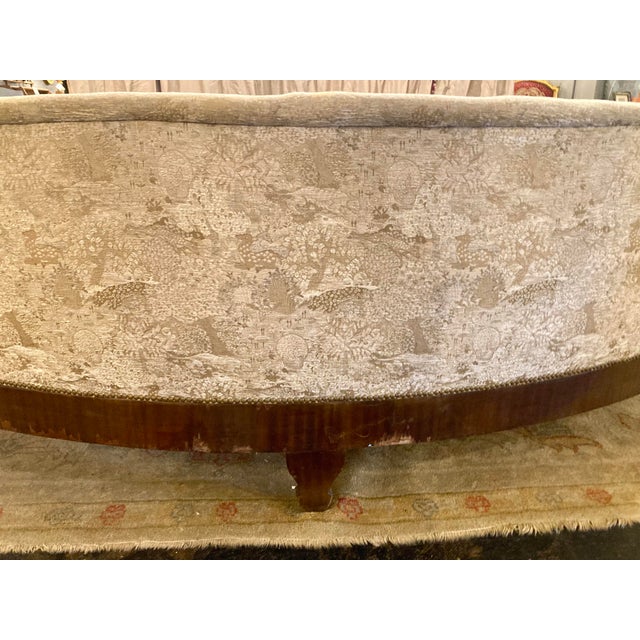 19th Century French Demi Lune Settee For Sale - Image 5 of 6