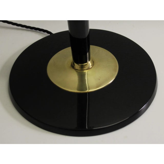 Metal French Art Deco Table Lamp in Brass from Mazda, 1950s For Sale - Image 7 of 9