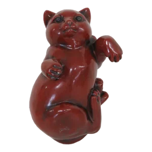 Fitz and Floyd Playful Cat Ceramic Vernissage Figurine Hand Painted