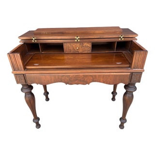 Early American Mahogany Spinet Writing Desk For Sale