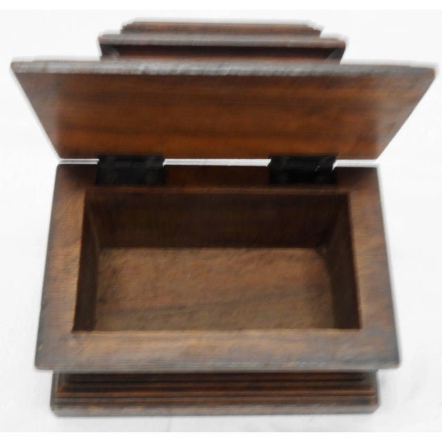Late 19th Century Vintage Walnut Dresser Box For Sale - Image 5 of 9